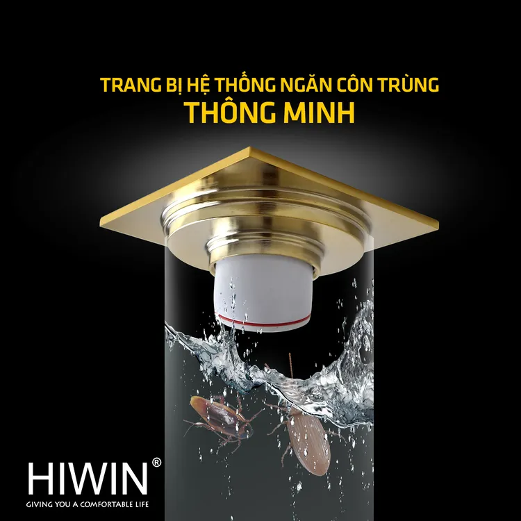 Ga thoát sàn inox 304 đúc cao cấp Hiwin FD-1101W