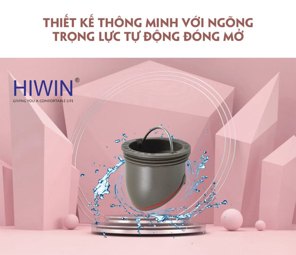 Ga thoát sàn inox 304 thoát nước thế hệ mới Hiwin FD-1451 