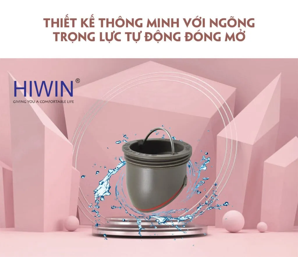 Ga thoát sàn inox 304 thoát nước thế hệ mới Hiwin FD-1451 