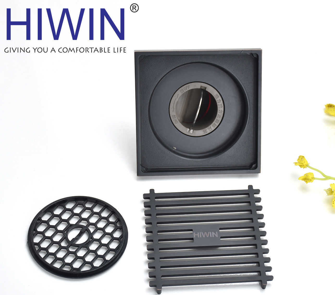 Ga thoát sàn inox 304 thoát nước thế hệ mới Hiwin FD-1451 