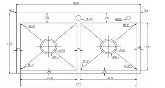Chậu rửa chén Kagol KND8245 CÂN