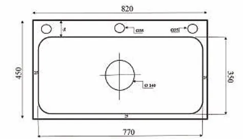 Chậu rửa chén Kagol K8245 304
