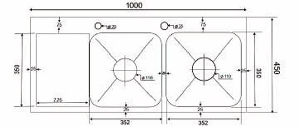 Chậu rửa chén Kagol K10045 BT