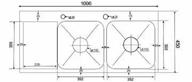 Chậu rửa chén Kagol K10045 BT