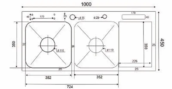 Chậu rửa chén Kagol K10045 CD