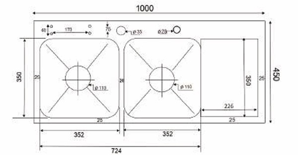 Chậu rửa chén Kagol K10045