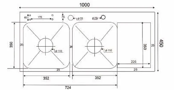 Chậu rửa chén Kagol K10045