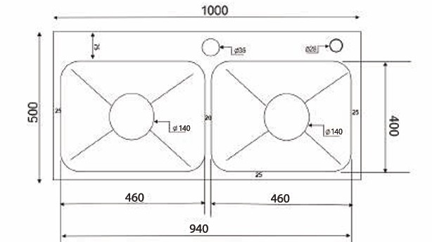 Chậu rửa chén Kagol K10050
