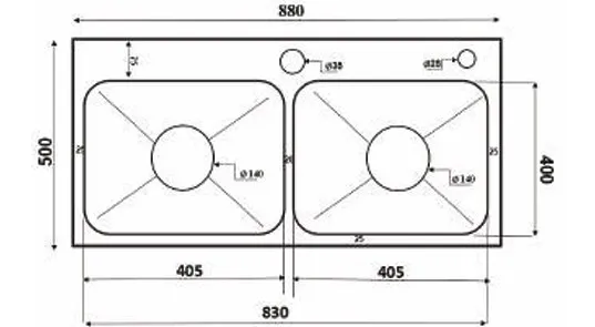 Chậu rửa chén Kagol K8850