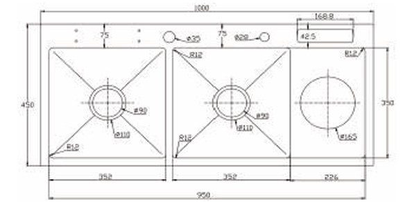 Chậu rửa chén Kagol K10045 DR