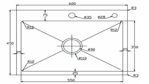 Chậu rửa chén Kagol K6045 304