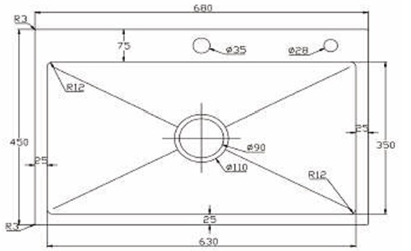 Chậu rửa chén Kagol K6845 304