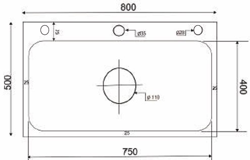 Chậu rửa chén Kagol K8050 304