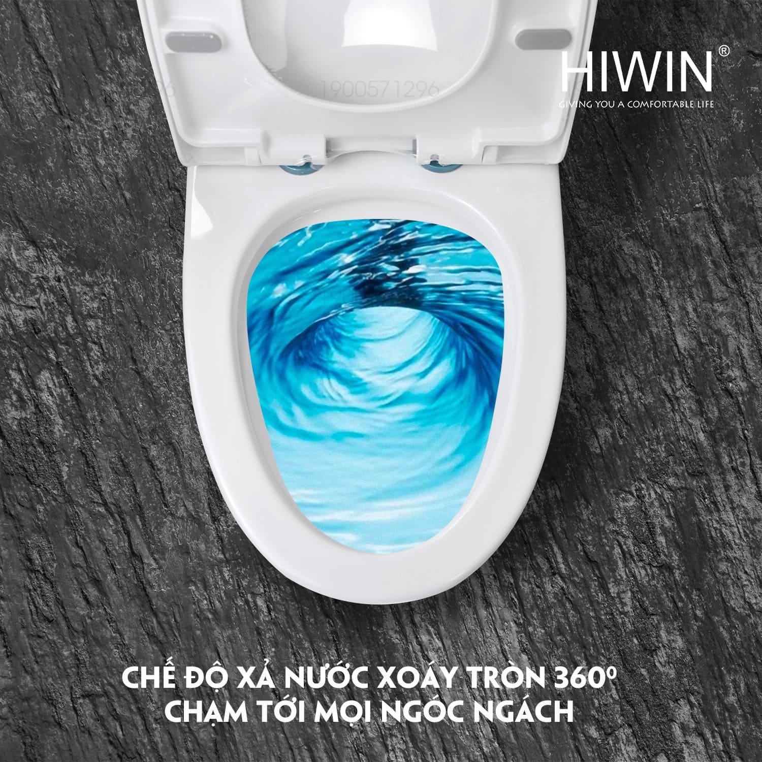 Bồn cầu nguyên khối cao cấp HIWIN MT-2060