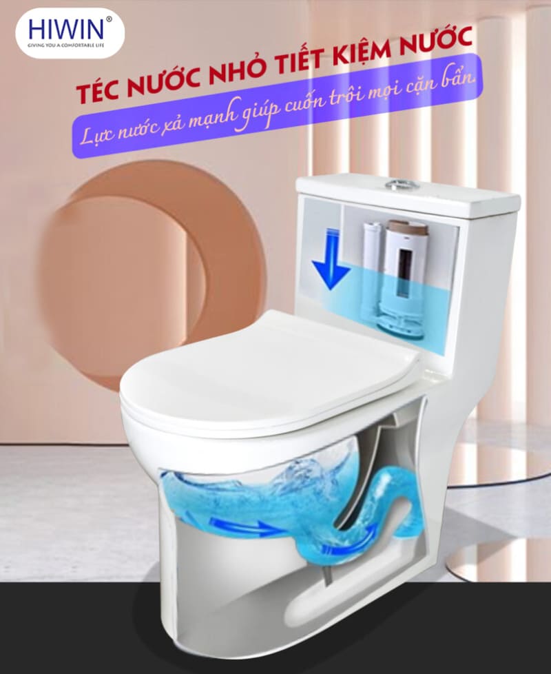 Bồn cầu nguyên khối cao cấp HIWIN MT-5015