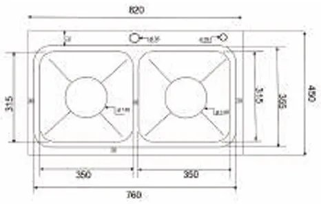 Chậu rửa chén Kagol K8245 BT cân 304