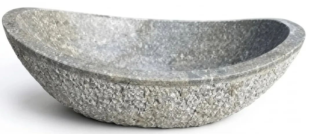 Chậu lavabo bằng đá tự nhiên Kanly MAR25Bi