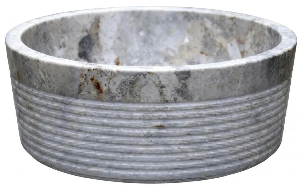 Chậu lavabo bằng đá tự nhiên Kanly MAR25Bi