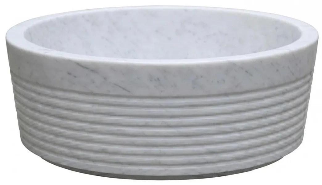 Chậu lavabo bằng đá tự nhiên Kanly MAR25Bi