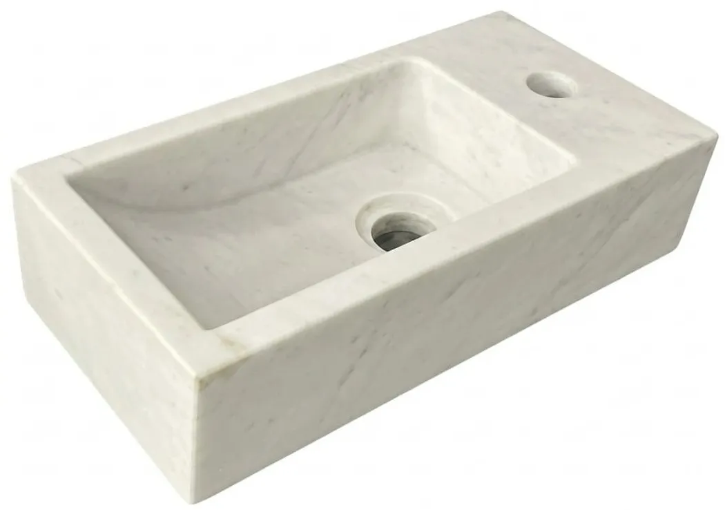 Chậu lavabo bằng đá tự nhiên Kanly MAR25Bi