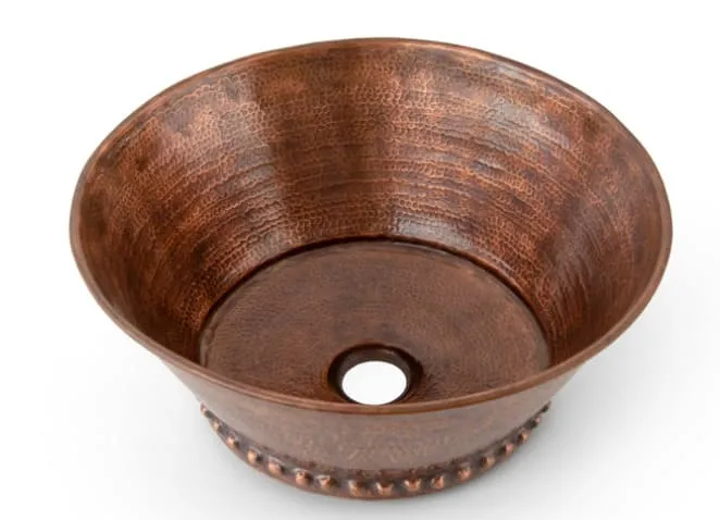 Chậu lavabo đặt bàn đồng thau họa tiết đầu trâu Kanly BS026 