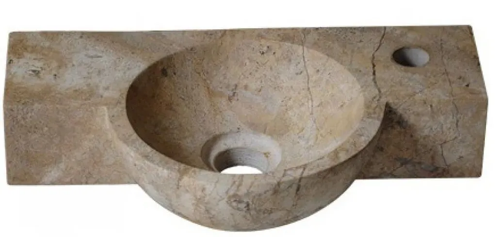 Chậu lavabo bằng đá tự nhiên Kanly MAR25Bi