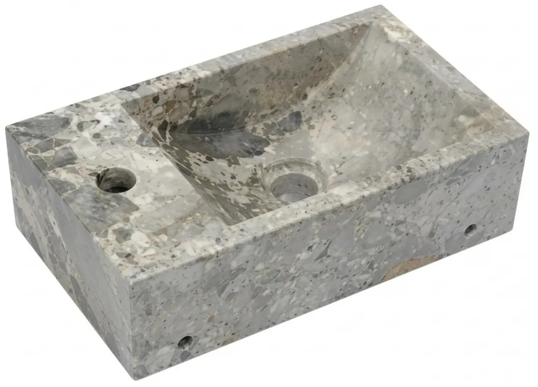 Chậu lavabo bằng đá tự nhiên Kanly MAR25Bi
