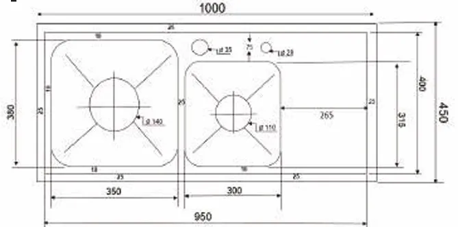 Chậu rửa chén Kagol K10045 BT 304