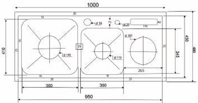 Chậu rửa chén Kagol K10048 BT 304