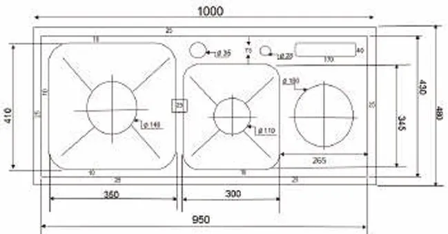Chậu rửa chén Kagol K10048 BT 304
