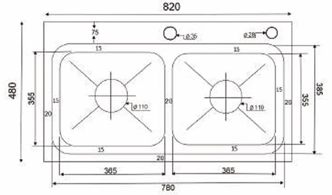 Chậu rửa chén Kagol KND8248 BT