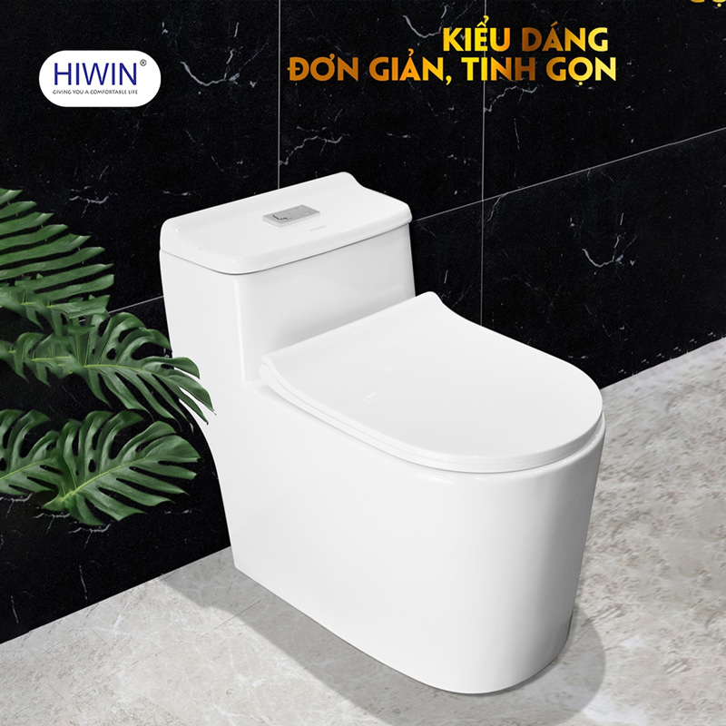 Bồn cầu 1 khối nắp rơi êm Viglacera V829