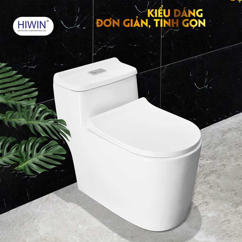 Bồn cầu 1 khối nắp rơi êm Viglacera V829