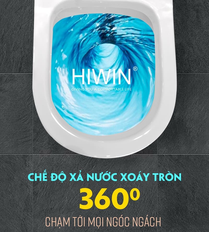 Bồn cầu nguyên khối cao cấp HIWIN MT-2060