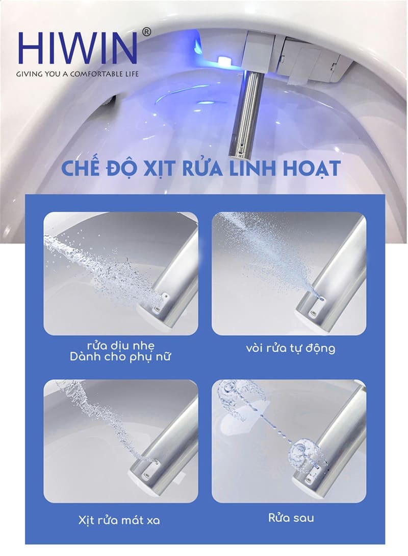 Bồn cầu thông minh cao cấp HIWIN MT-666