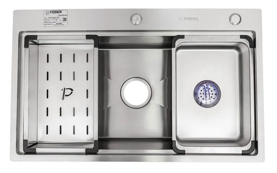 Chậu rửa bát inox 304 2 hố cân Picenza HMHB 8446 - 616