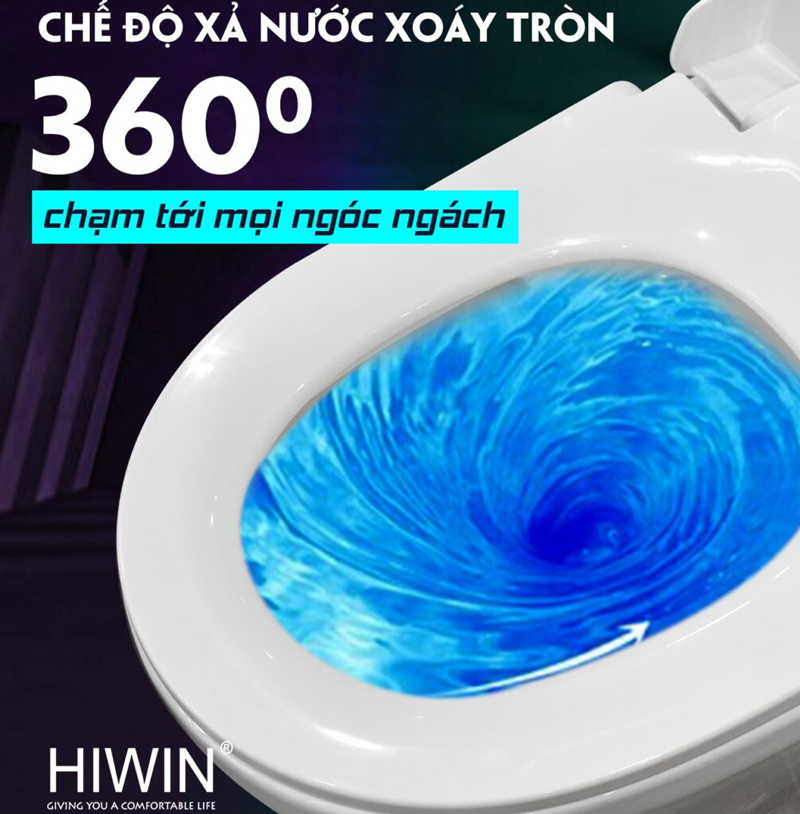 Bồn cầu nguyên khối cao cấp HIWIN MT-2060