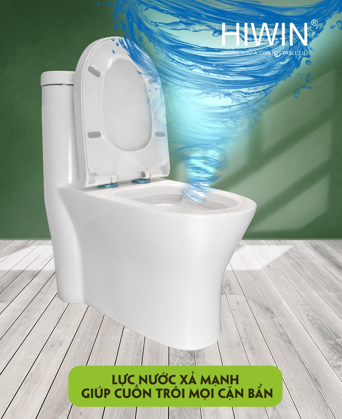 Bồn cầu nguyên khối cao cấp HIWIN MT-2060