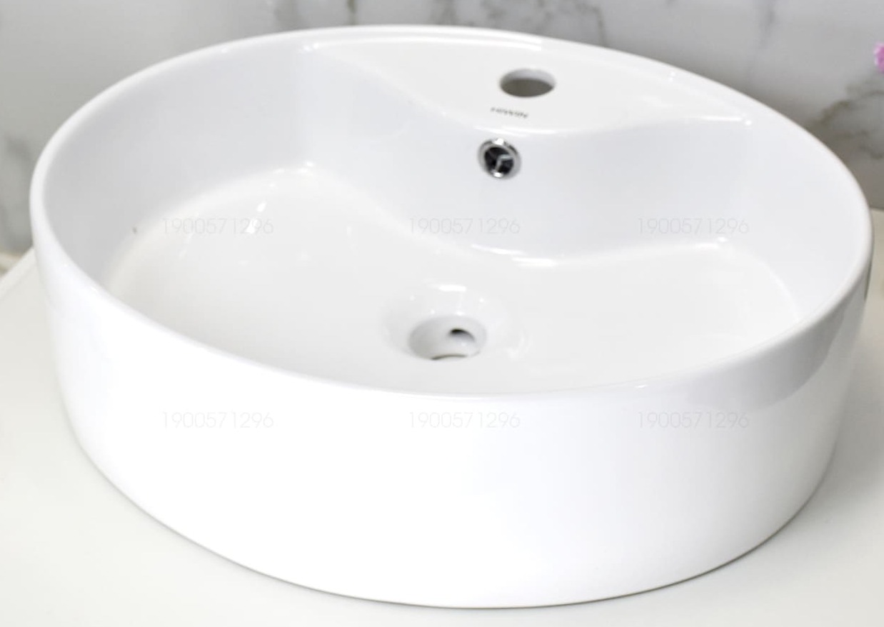 Chậu rửa mặt dương bàn lavabo đặt bàn cao cấp HIWIN LP-8215