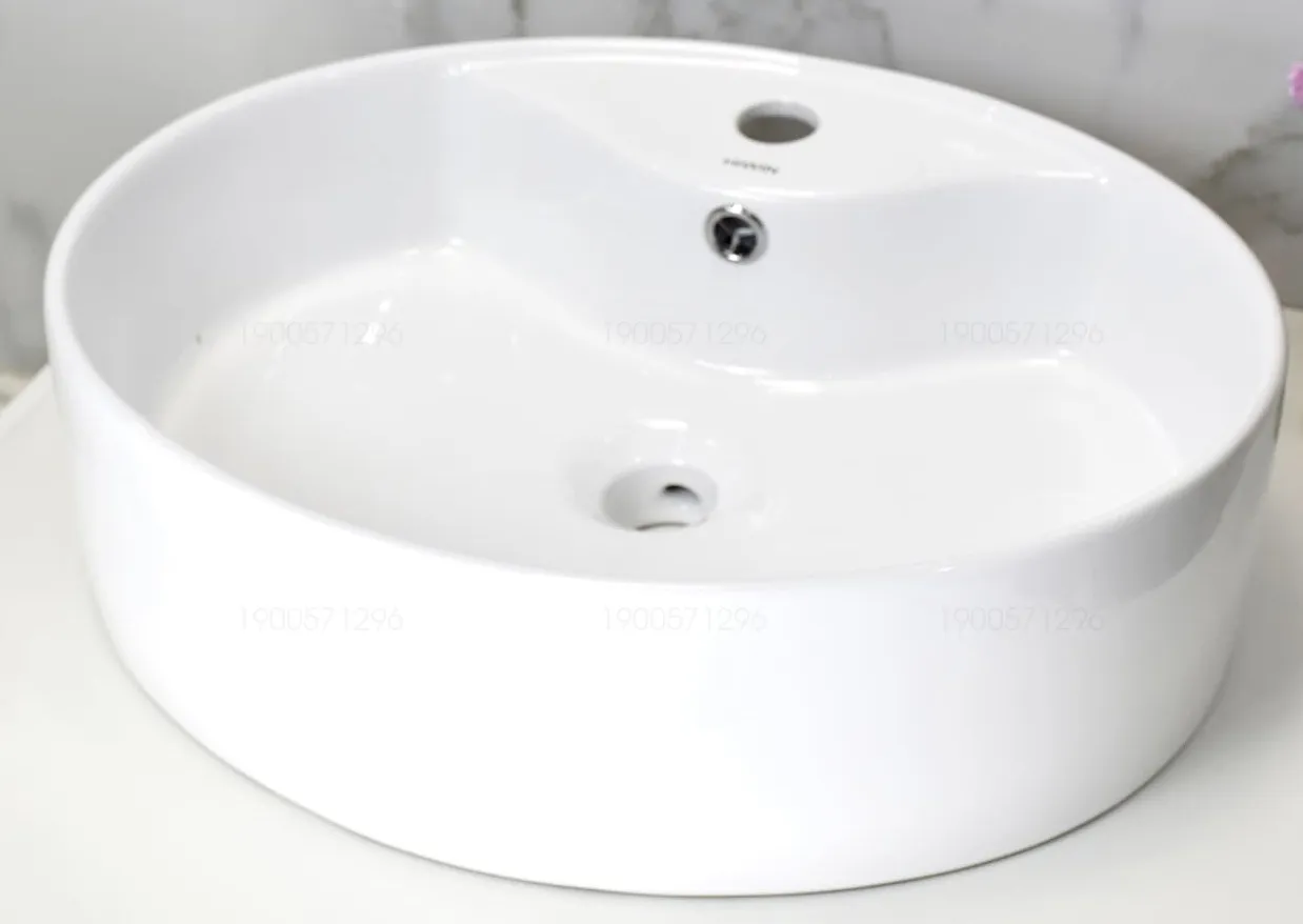 Chậu rửa mặt dương bàn lavabo đặt bàn cao cấp HIWIN LP-8215