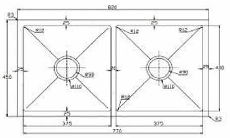 Chậu rửa chén Kagol KA8245 Cân