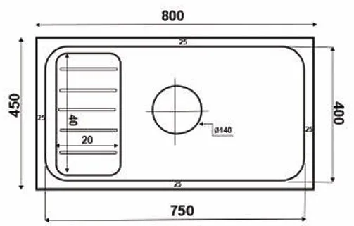 Chậu rửa chén Kagol KND8045 AB