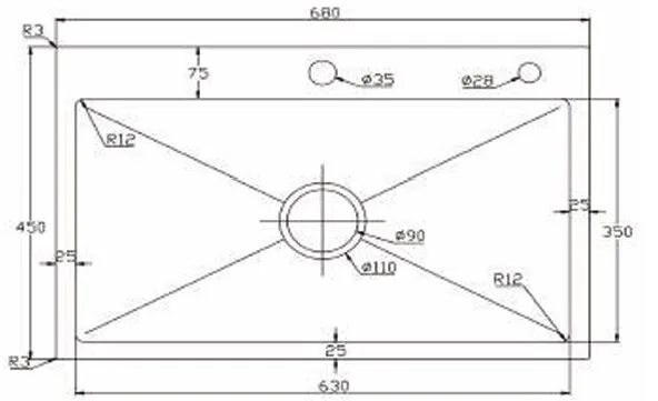 Chậu rửa chén Kagol KND6845