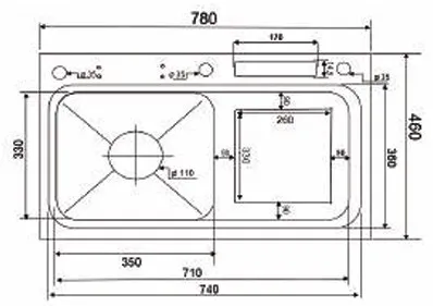 chậu rửa chén Kagol KND7846B