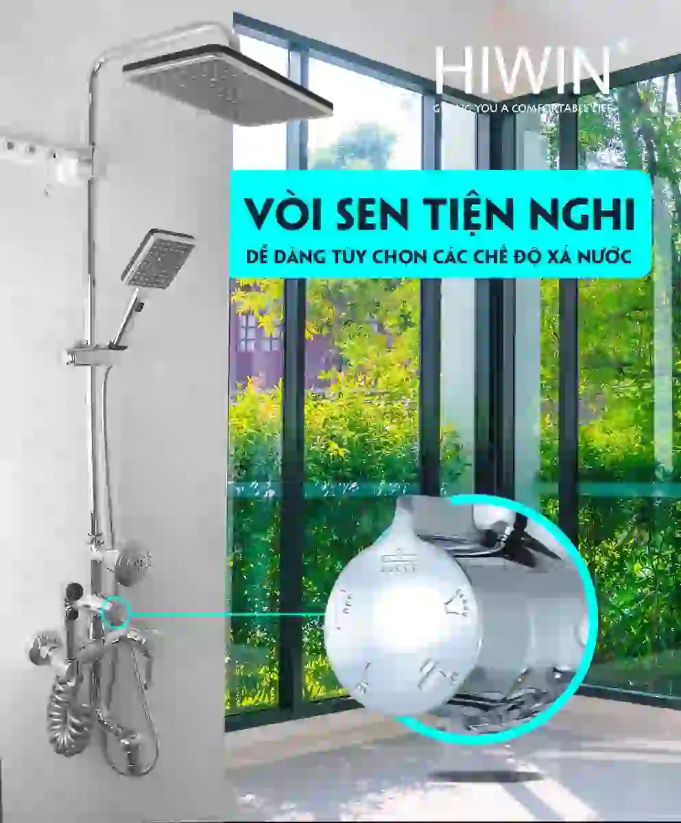 Vòi sen tắm nhiệt độ cây đứng nóng lạnh Inax BFV-639T