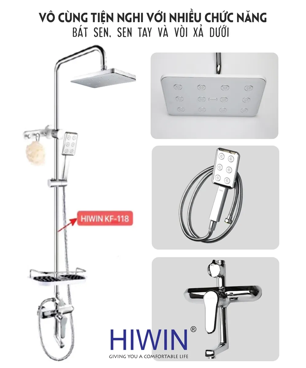 Vòi sen tắm nhiệt độ cây đứng nóng lạnh Inax BFV-639T