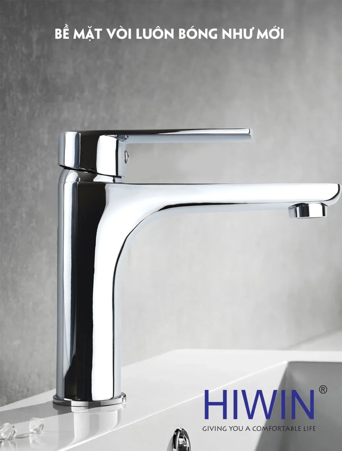 Vòi chậu rửa mặt nóng lạnh HIWIN KF-7611