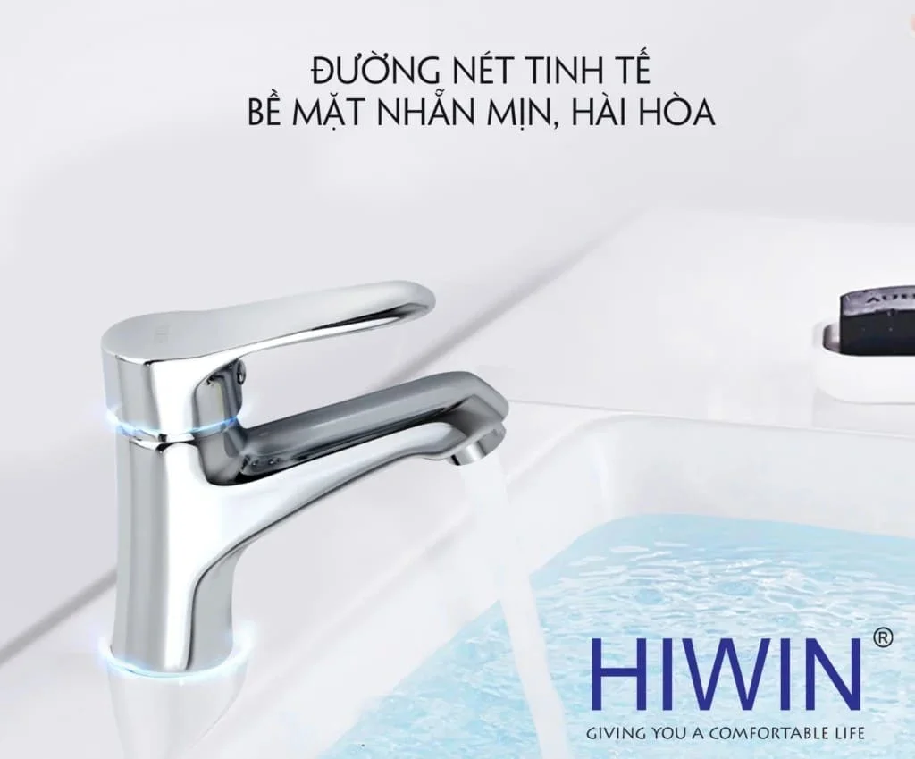 Vòi chậu rửa mặt nóng lạnh HIWIN KF-7611