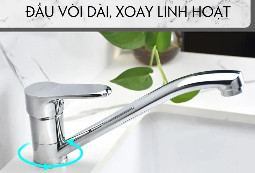 Vòi chậu rửa mặt nóng lạnh HIWIN KF-7611