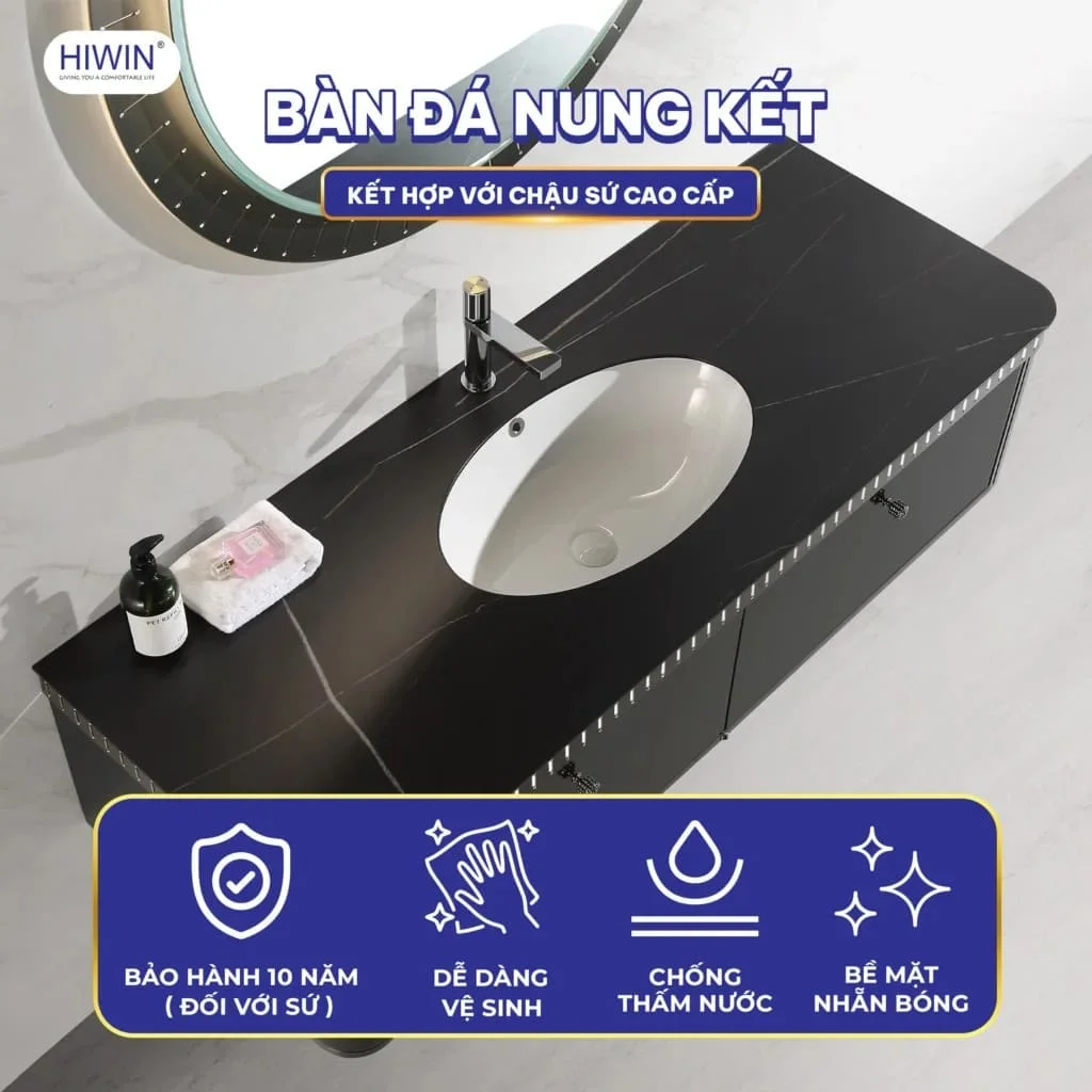 Bộ tủ chậu lavabo cao cấp Hiwin C-2206